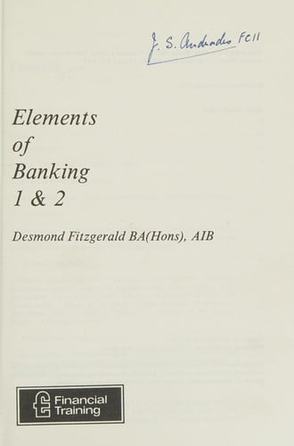 Elements of banking
