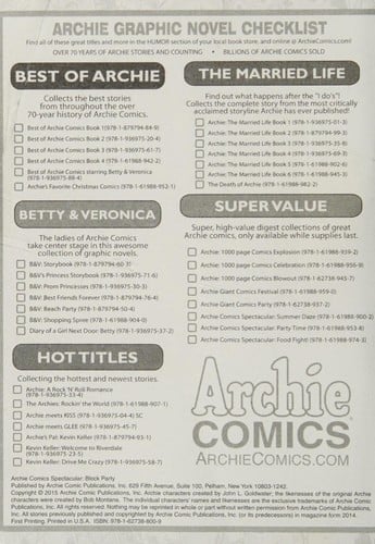 Archie comics spectacular
