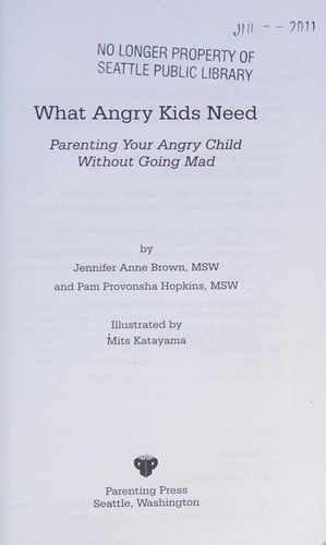 What angry kids need