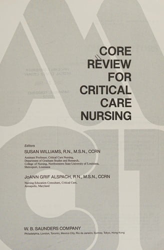 Core review for critical care nursing