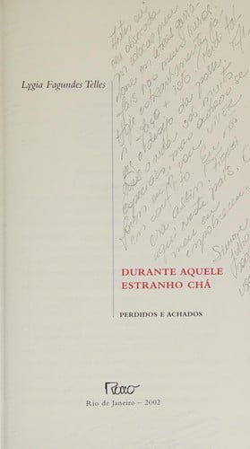 Durante aquele estranho chá