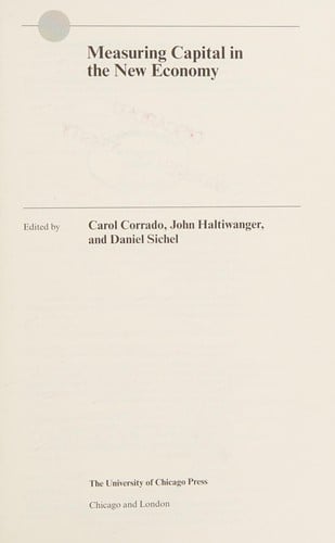 Measuring capital in the new economy