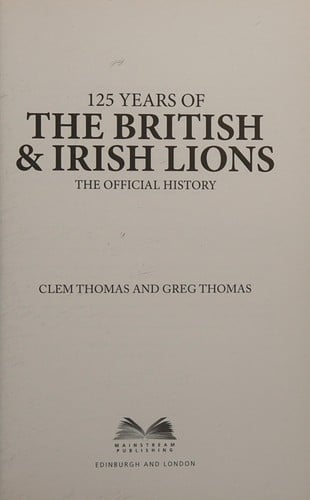 125 Years of the British and Irish Lions
