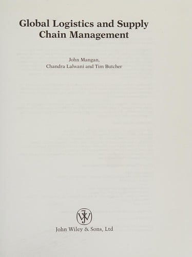 Global logistics and supply chain management