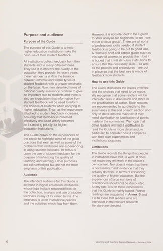 Collecting and using student feedback