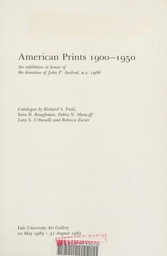 American prints, 1900-1950