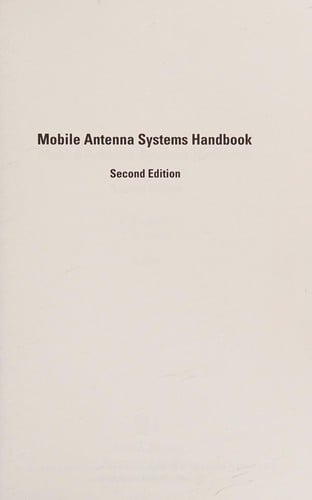 Mobile antenna systems handbook