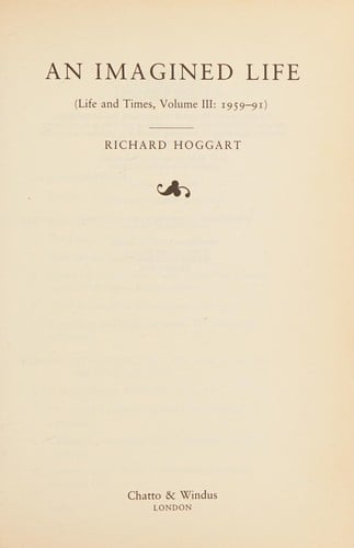 An imagined life