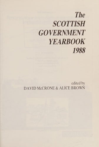 The Scottish government yearbook