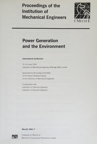 Power generation and the environment