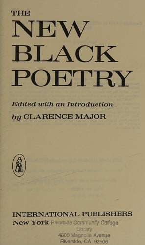 The new black poetry