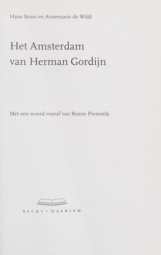 Het Amsterdam van Herman Gordijn