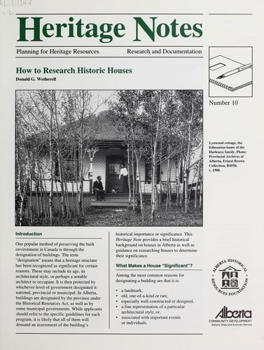 How to research historic houses