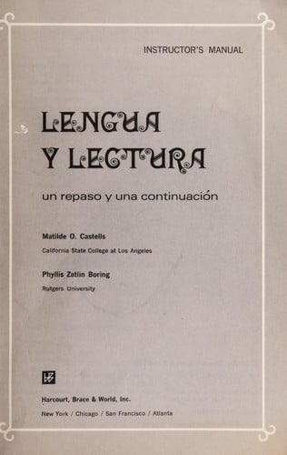 Lengua y lectura