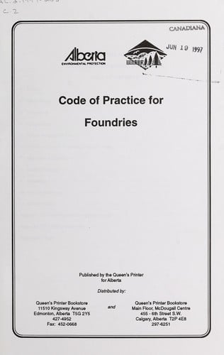 Code of practice for foundries