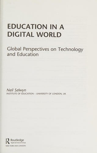 Education in a digital world