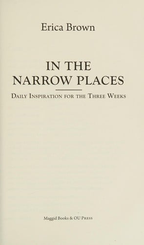 In the narrow places
