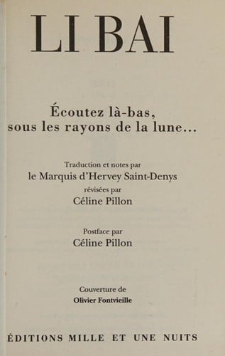 Ecoutez là-bas, sous les rayons de la lune--