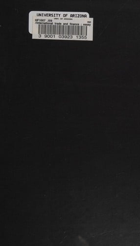 International trade and finance ; essays in honour of Jan Tinbergen