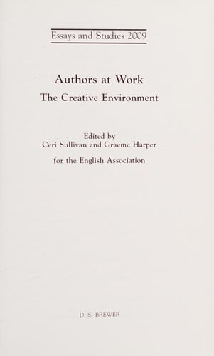 Authors at work