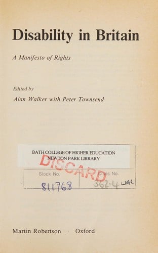 Disability in Britain