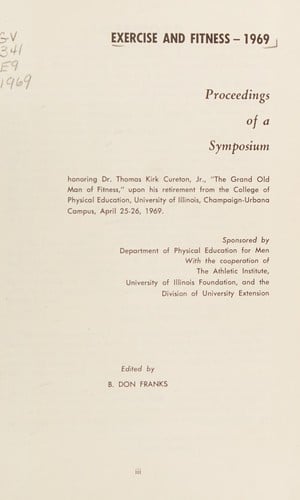 Exercise and fitness - 1969