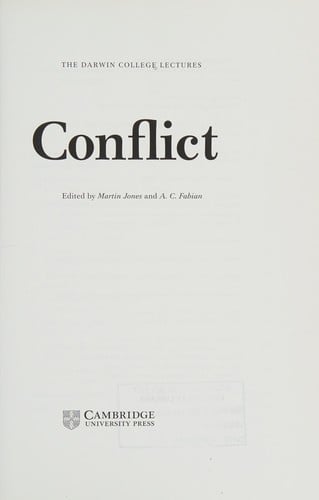CONFLICT; ED. BY MARTIN JONES
