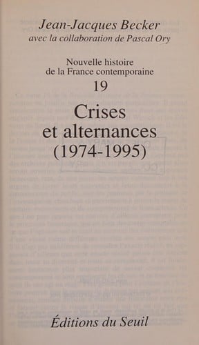 Nouvelle histoire de la France contemporaine
