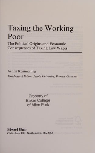 Taxing the working poor