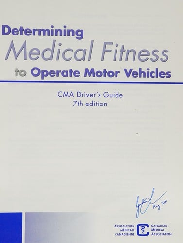 Determining medical fitness to operate motor vehicles