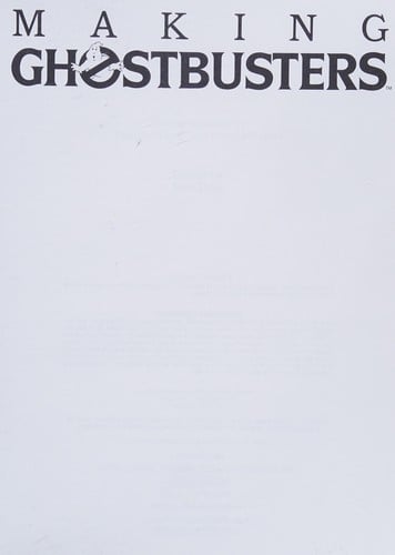 Making Ghostbusters