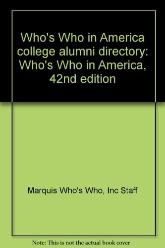 Who's Who in America college alumni directory