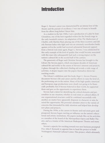 Roger L. Stevens presents