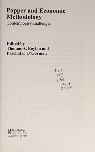 Popper and economic methodology