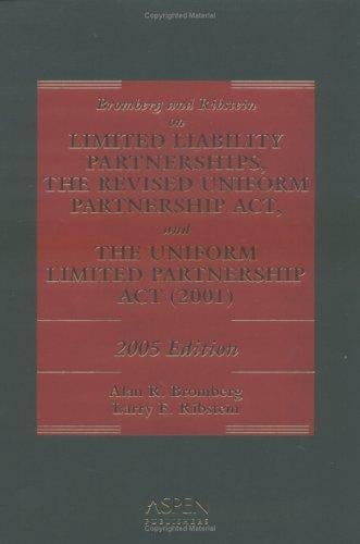 Bromberg & Ribstein on Limited Liability Partnerships