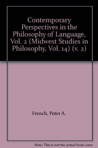 Contemporary perspectives in the philosophy of language II