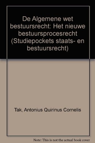 De Algemene wet bestuursrecht