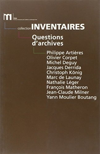 Questions d'archives