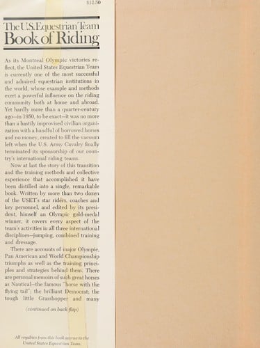 The U.S. Equestrian Team book of riding