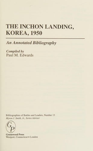 The Inchon Landing, Korea, 1950