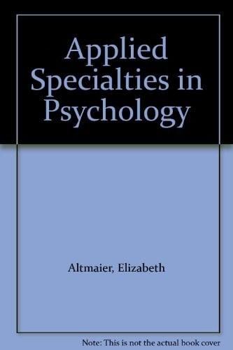 Applied specialties in psychology