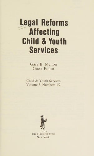 Legal reforms affecting child & youth services