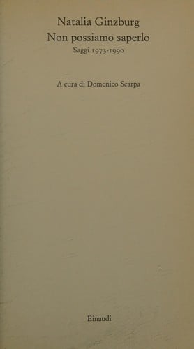 Non possiamo saperlo