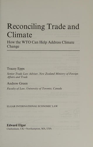 Reconciling trade and climate
