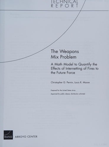 The weapons mix problem