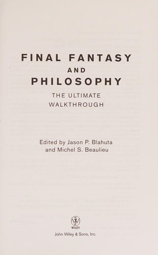 Final fantasy and philosophy