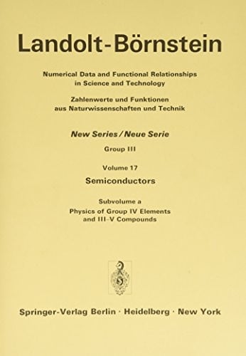 Landolt-Börnstein numerical data and functional relationships in science and technology