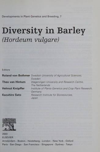 Diversity in barley
