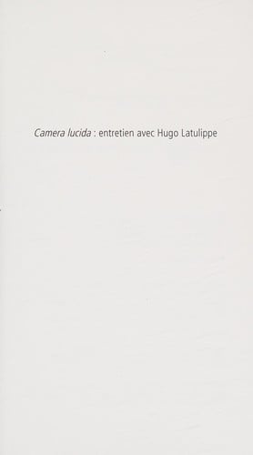 Camera lucida