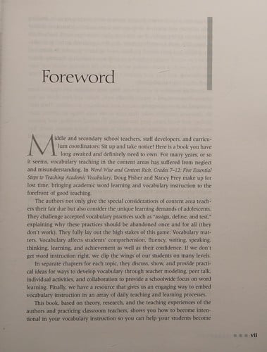 Word wise and content rich, grades 7-12